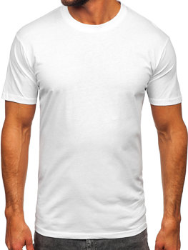 Bílé pánské tričko bez potisku Bolf 14291
