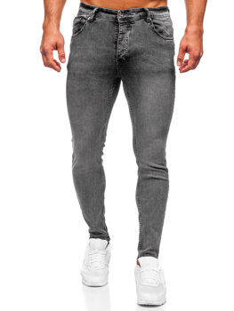 Černé pánské džíny skinny fit Bolf R925-1
