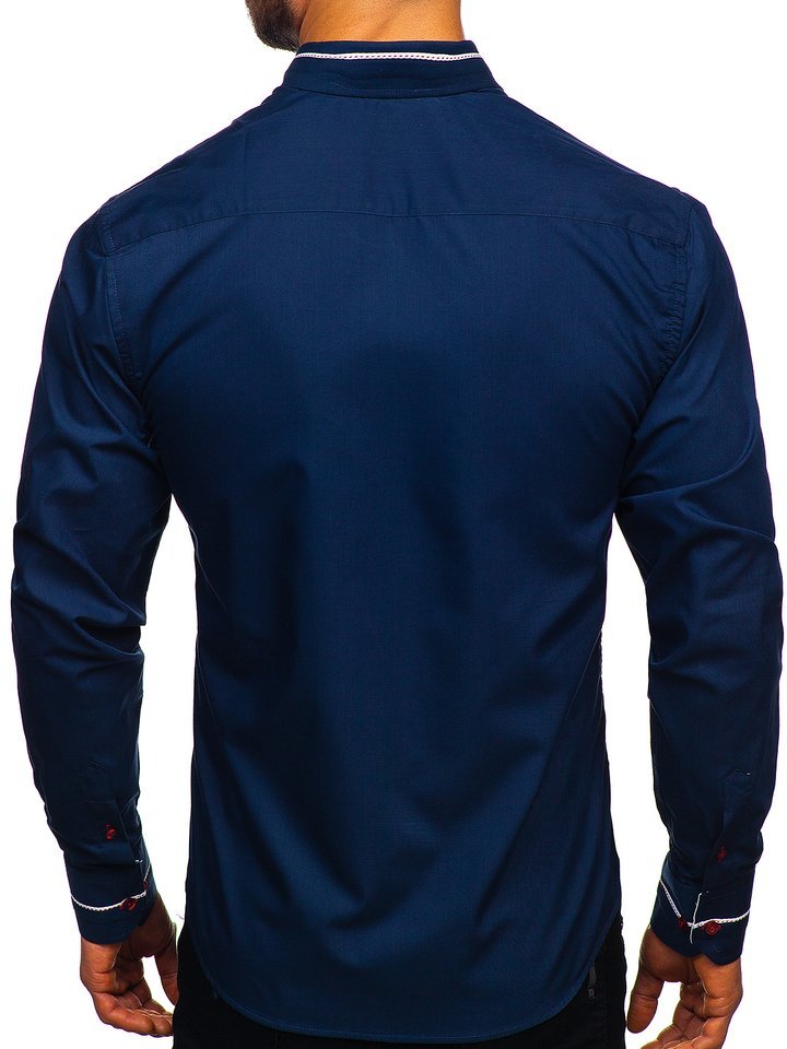 Pánská košile BOLF 5826 tmavě modrá