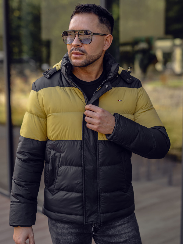 Černá pánská sportovní zimní bunda Bolf 1975