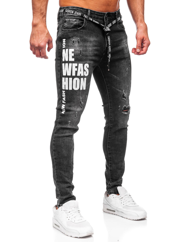 Černé pánské džíny slim fit Bolf TF277