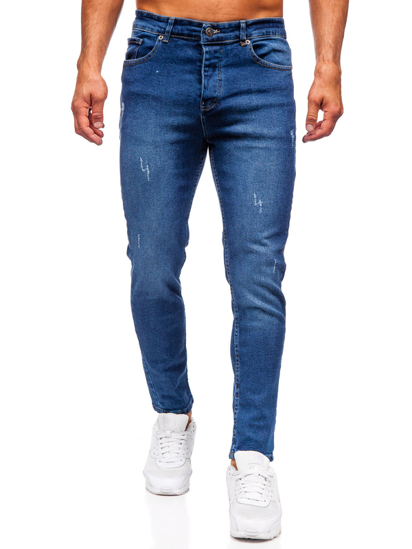 Tmavě modré pánské džíny slim fit Bolf 6564-1