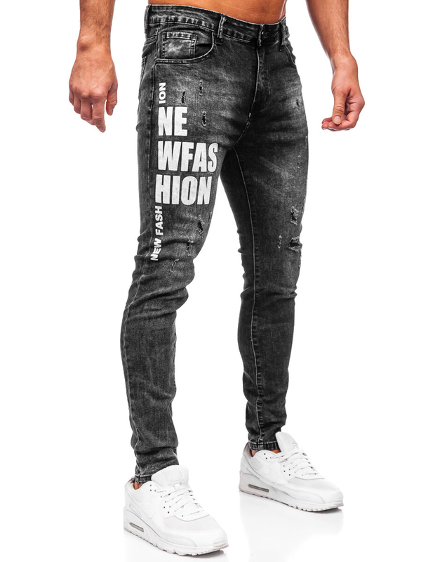 Černé pánské džíny slim fit Bolf TF291