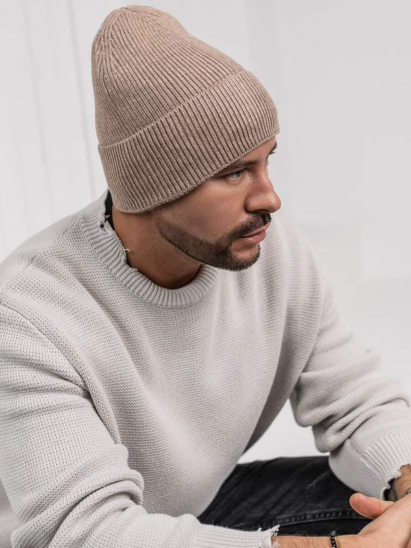 Hnědá pánská zateplená zimní čepice Bolf 387045