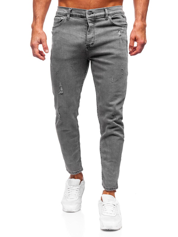 Grafitové pánské džíny skinny fit Bolf 5909