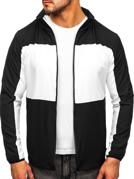 Černá pánská sportovní bunda větrovka Bolf HM094