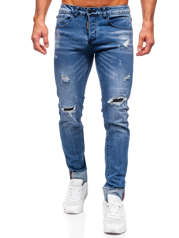 Modré pánské džíny slim fit Bolf MP0126B