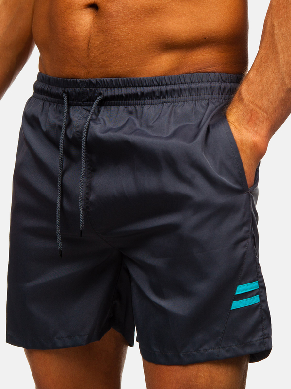 Grafitové pánské plavecké šortky Bolf QD29