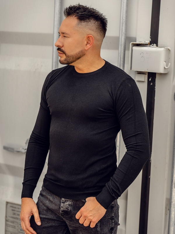 Černý pánský svetr Bolf MMB602A