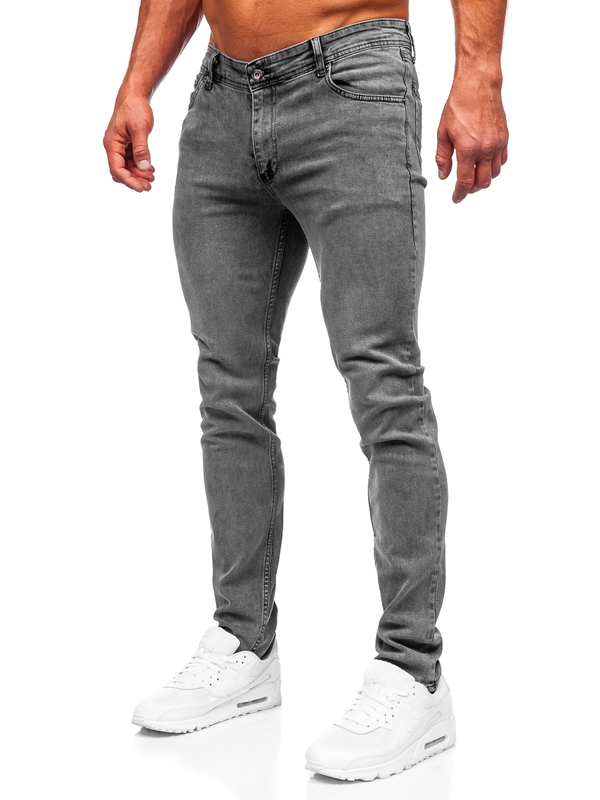 Grafitové pánské džíny slim fit Bolf 6597