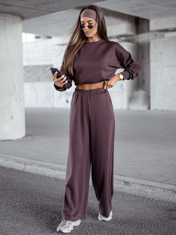 Dámský dvoudílný komplet čokoládový Bolf 821111