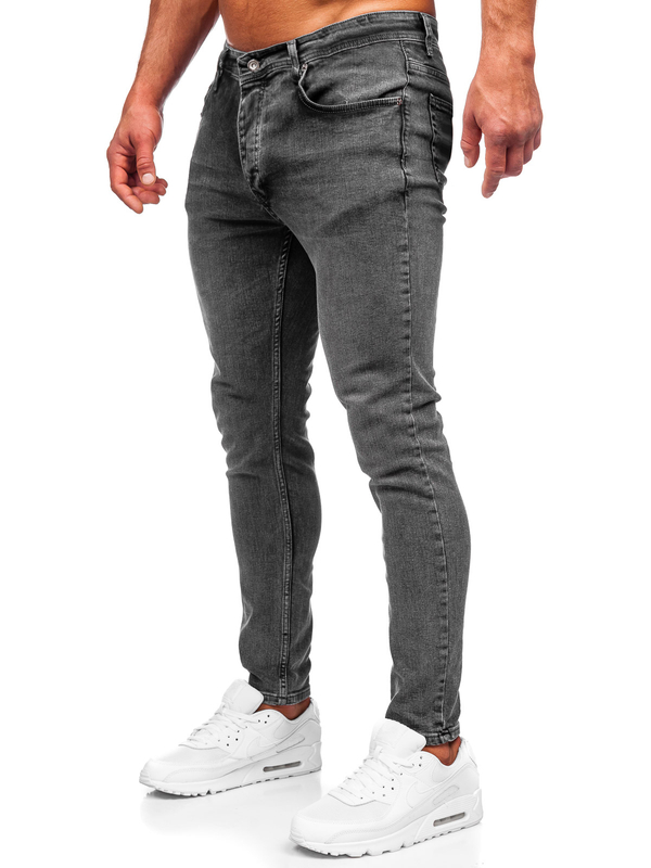 Černé pánské džíny skinny fit Bolf R926-1