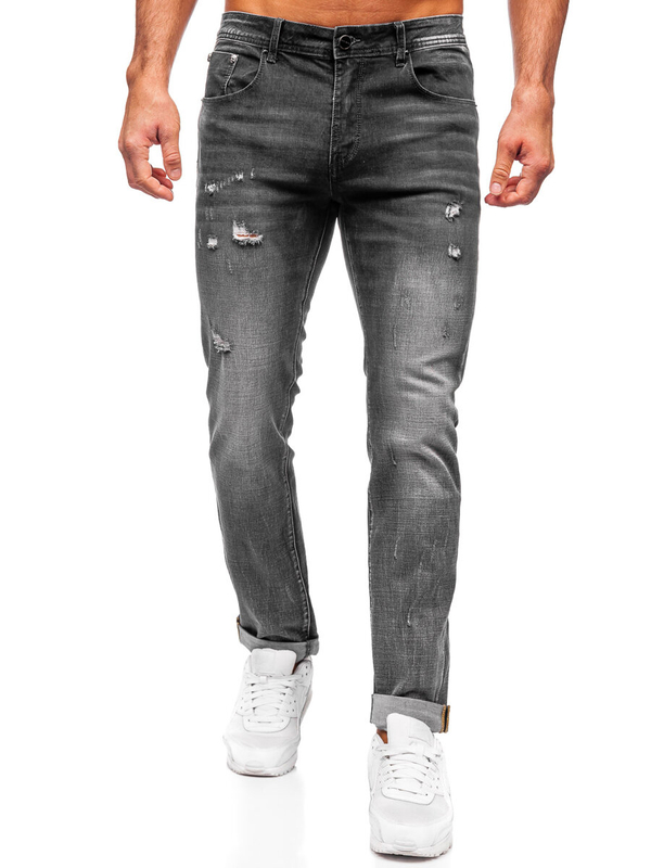 Grafitové pánské džíny slim fit Bolf MP0169G