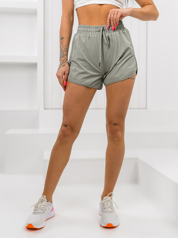 Zelené dámské sportovní kraťasy s leginy Bolf XY24015S