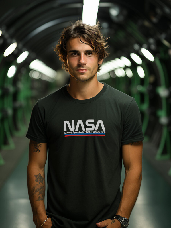 Černé pánské bavlněné tričko s potiskem Bolf 14749A2