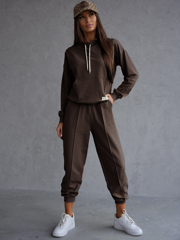 Dámský dvoudílný komplet čokoládový Bolf 82162