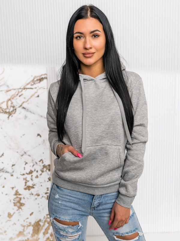 Šedá dámská mikina anorak Bolf W02A1
