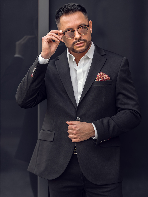 Černé pánské ležérní sako Bolf 24401