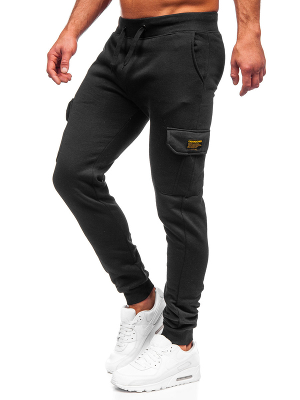 Černé pánské jogger kapsáčé Bolf JX8709