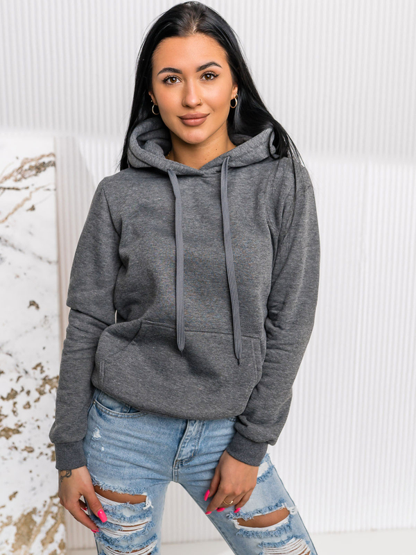 Grafitová dámská mikina anorak Bolf W02A1